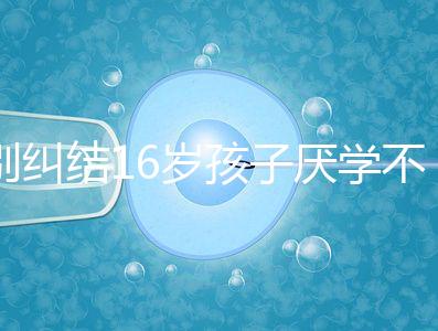別糾結(jié)16歲孩子厭學(xué)不去上學(xué)怎么辦了，弄清原因再解決