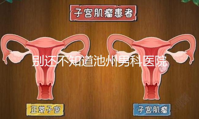 別還不知道池州男科醫(yī)院排名更新了,2024哪家好速覽