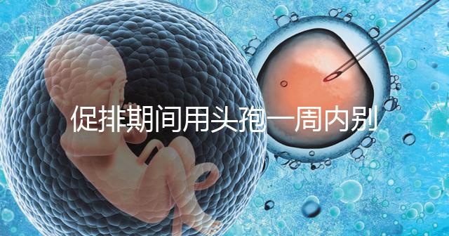 促排期間用頭孢一周內別喝酒，基礎卵泡少能不能吃了解下