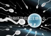 女性剛懷孕應(yīng)該注意什么?