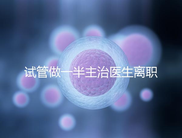 試管做一半主治醫(yī)生離職怎么辦速覽，換一個(gè)或是不錯(cuò)選擇