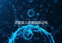 試管嬰兒需要結婚證嗎