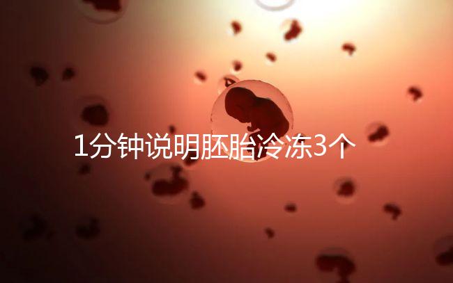 1分鐘說(shuō)明胚胎冷凍3個(gè)月和2個(gè)月有區(qū)別做試管的人應(yīng)該看看