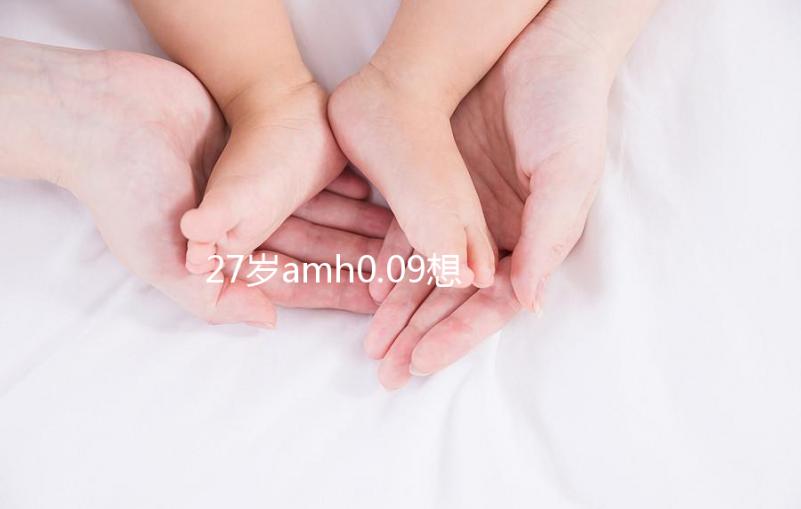 27歲amh0.09想自然懷孕概率很小，有排卵不如做試管！